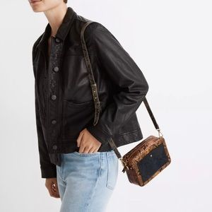 NWT Madewell Washed Leather Chore Jacket Sz Small